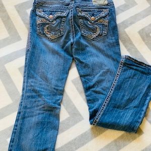 Used silver jeans, great condition 27/33 long